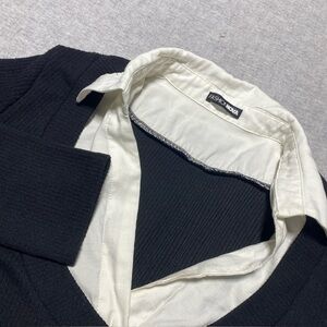 Fadhion Nova Sweater Womens Extra Large Black Layered Look Shirt Academia Office